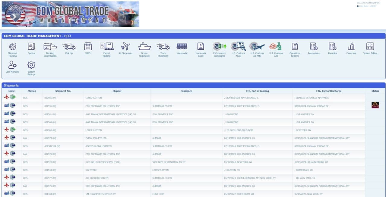 Web Based Freight Forwarding Software - CDM Software Solutions, Inc.